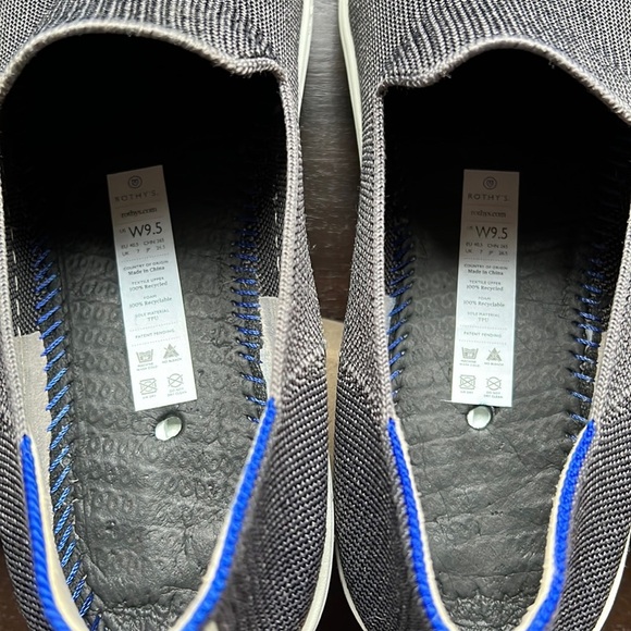 Rothy's The Sneaker Women’s Size 9.5US Steel Grey Slip On Knit Shoes - Picture 5 of 8